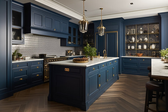 dark kitchen cabinets